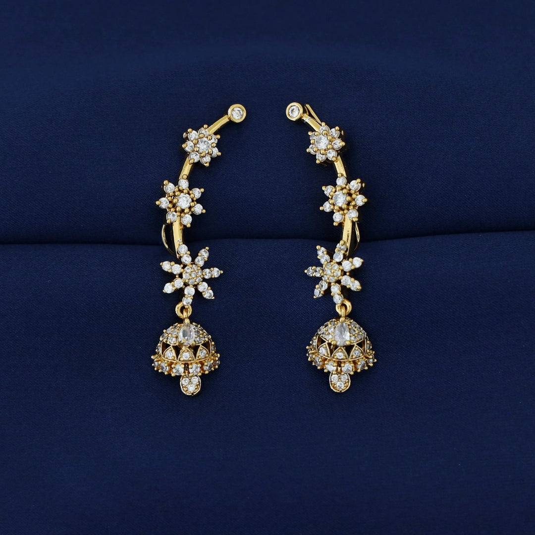 Himadri Golden Flower Ear-Cuff (Set of 2)