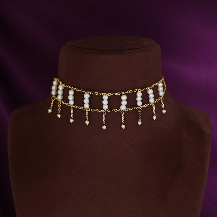 Flemi 2 Layer Ladder Pearl Choker