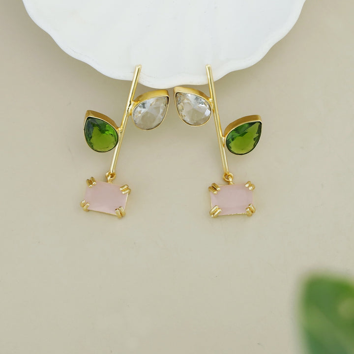 Gelina Glossy Leafy Sticky Claw Earring