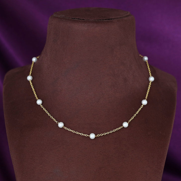 Golden 11 Pearl Neckpiece