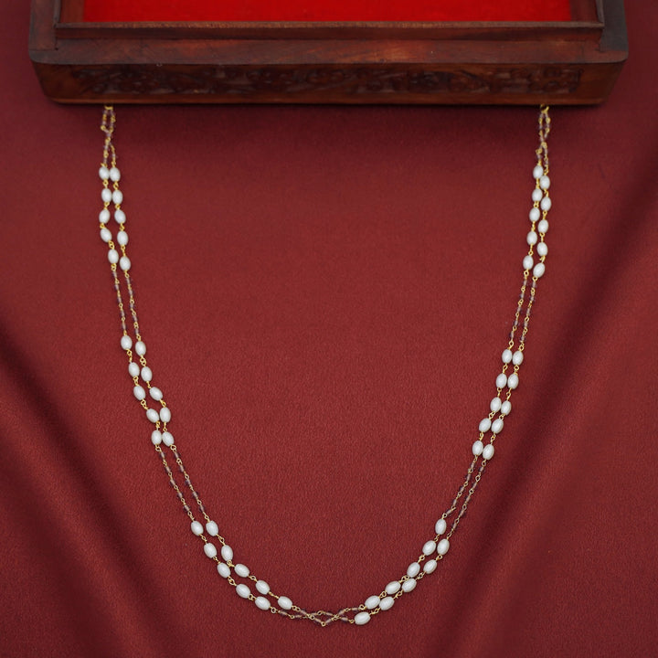 Kaami 2 Layer Rice Pearl Beaded Neckpiece