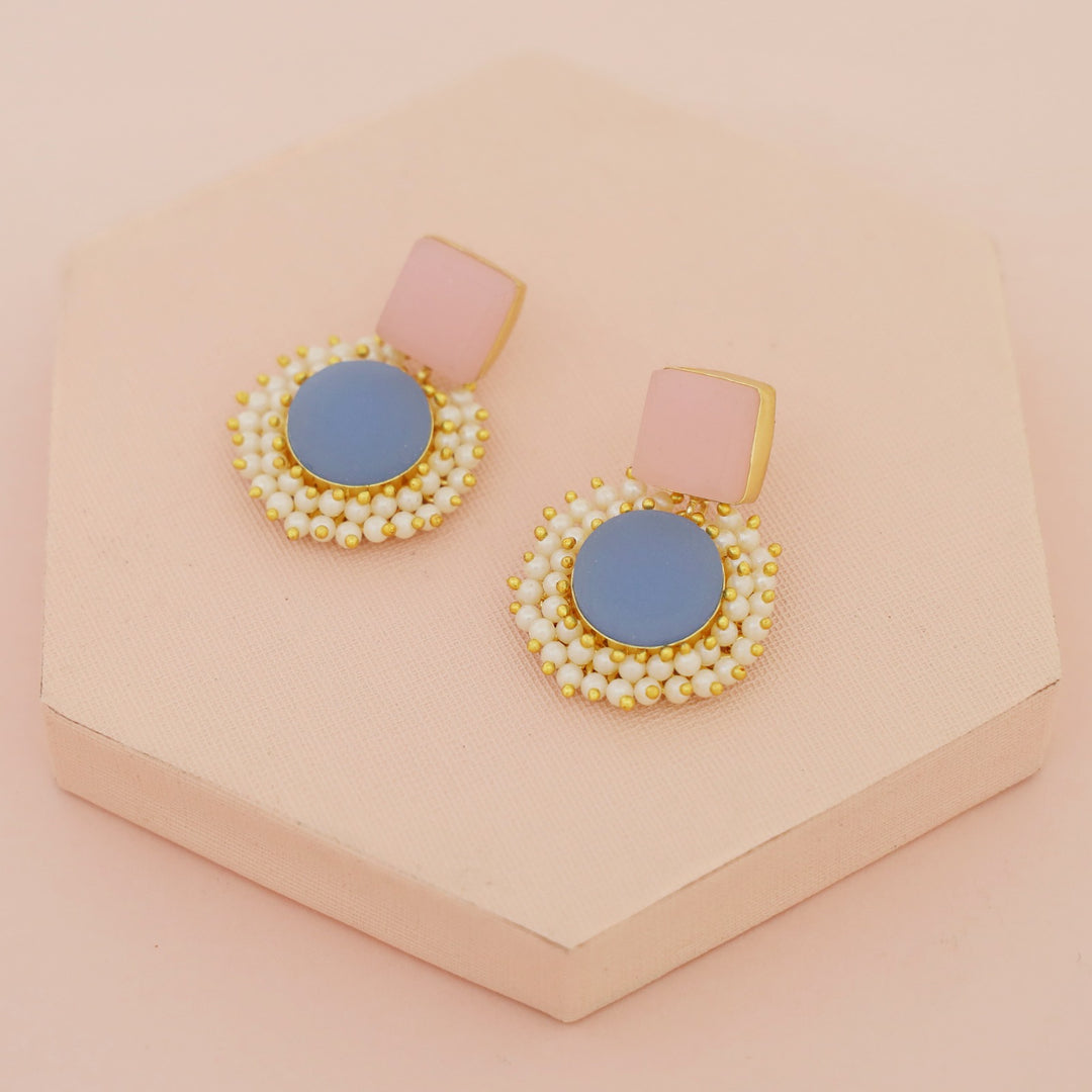 Raw Stone Royal Earrings