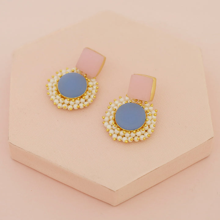 Raw Stone Royal Earrings