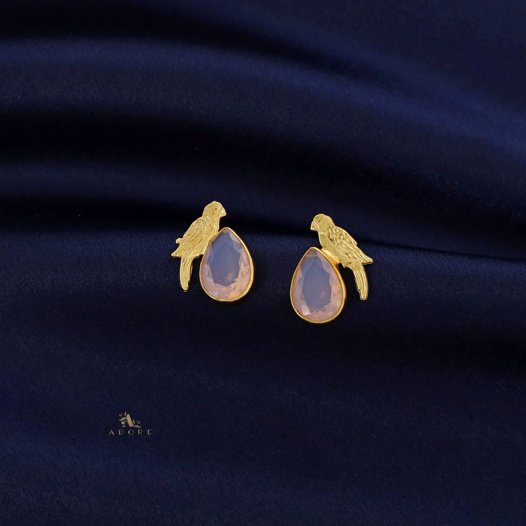 Lorna Glossy Drop Bird Earring