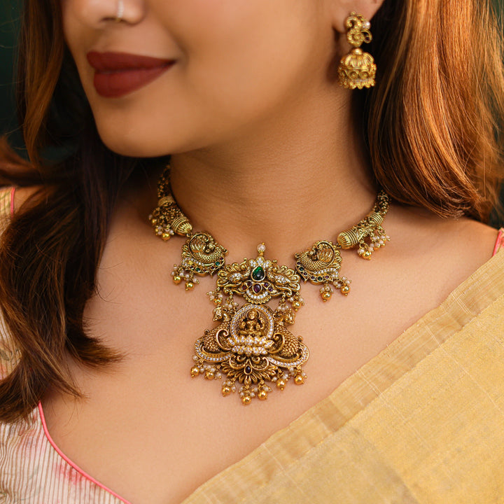 Arpita Devi Premium Neckpiece with Earring