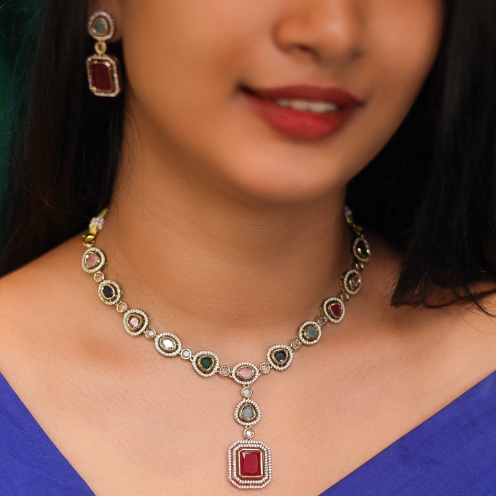 Divinity Sparkle Neckpiece with Earring