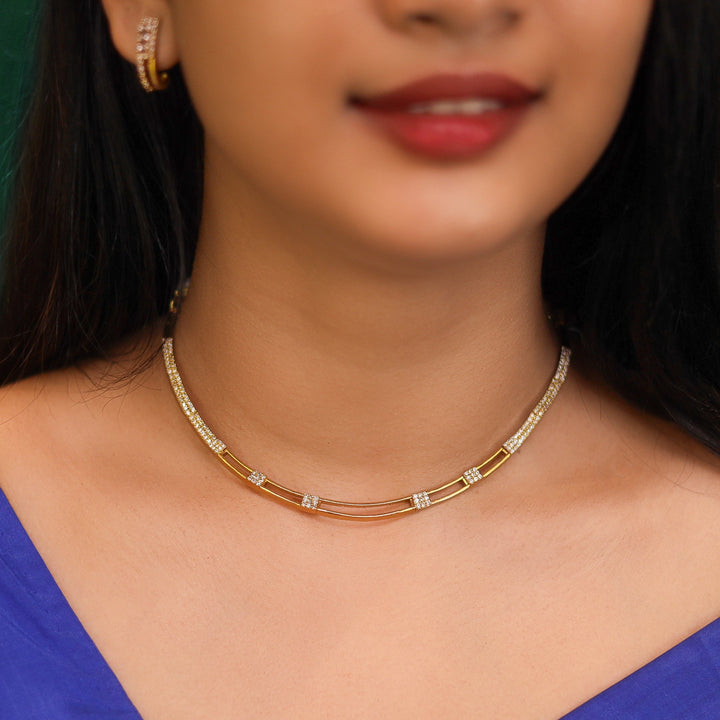 Moonlight Neck Cuff with Earring