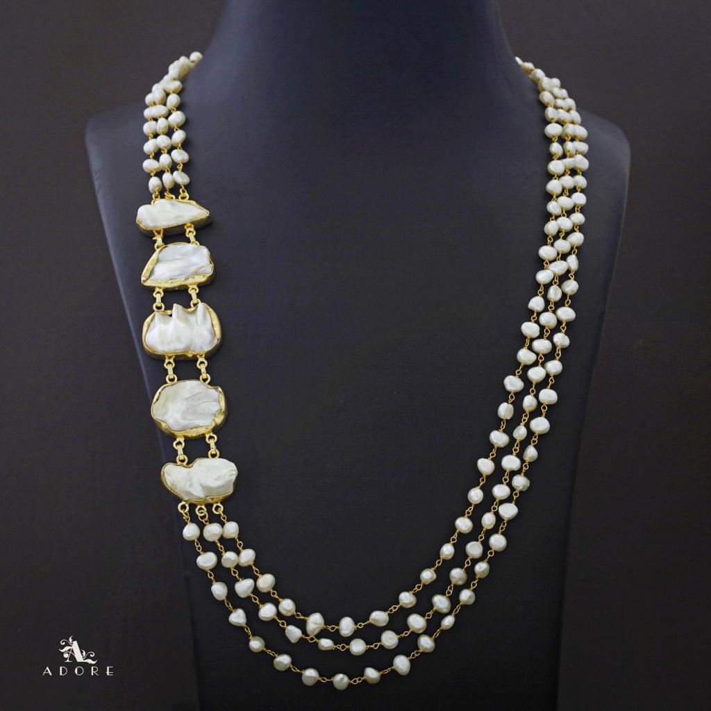 Liana Baroque 3 Layer Long Neckpiece