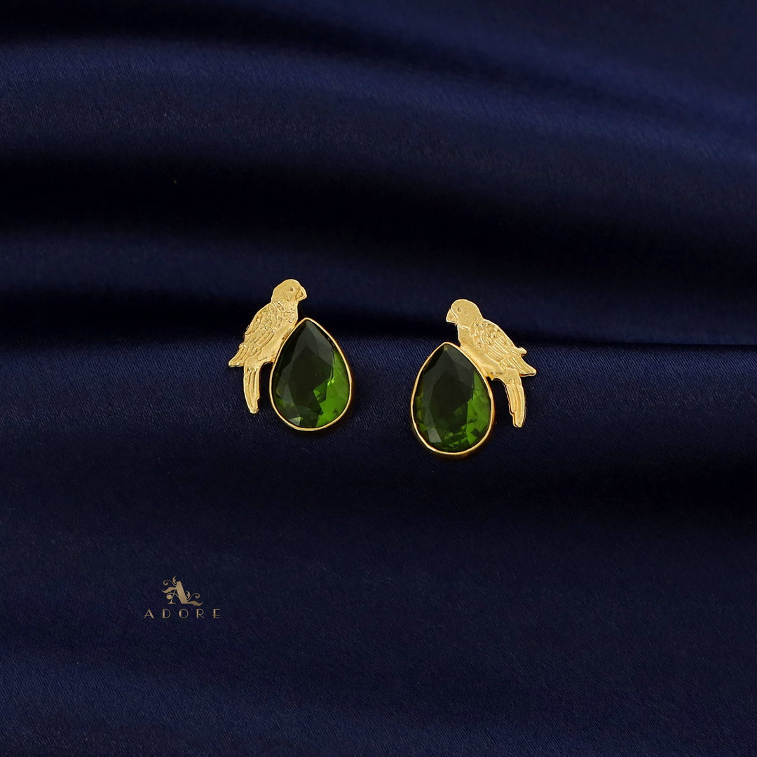 Lorna Glossy Drop Bird Earring