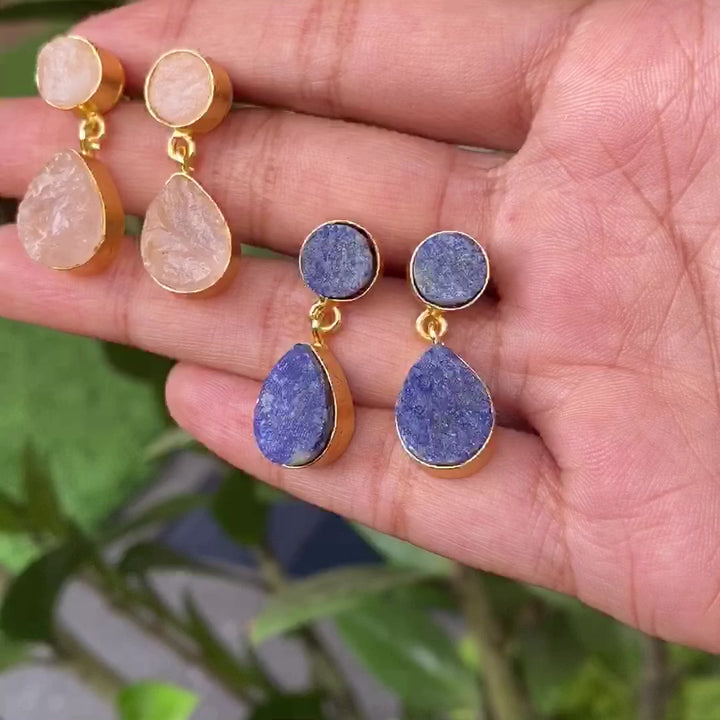 Circle And Drop Earring