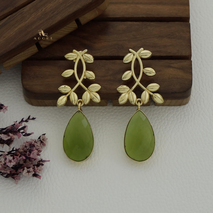 Alyssa Flower Leaf Earrings