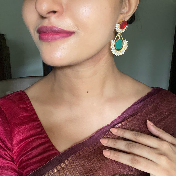 Adore - Raw Stone Angelic Earrings (Colour Options)