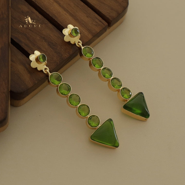 Glossy Flower Arrow Earring