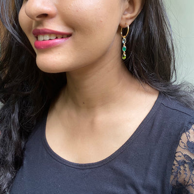 Hrituparna Golden Circle Earring