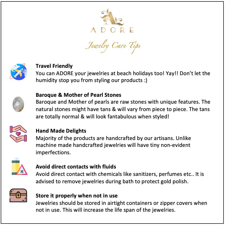 Eudor Round MOP Pearl Short Neckpiece/Choker