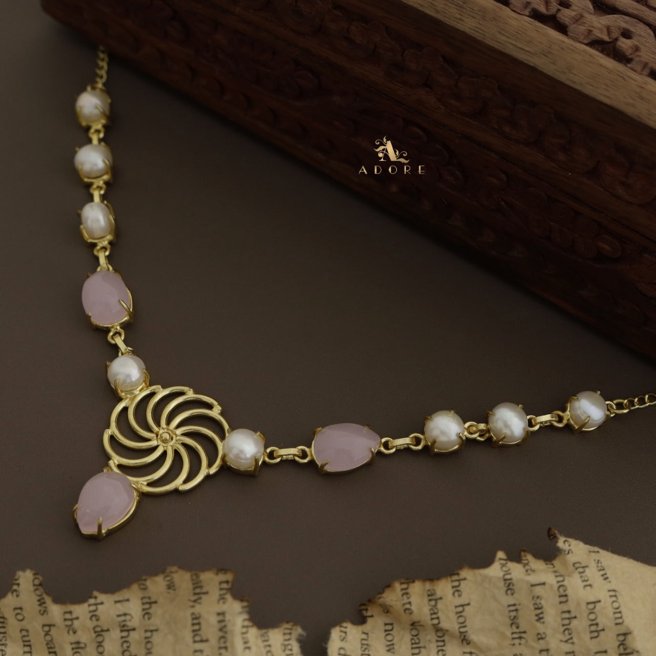 Chakra pearl necklace deals