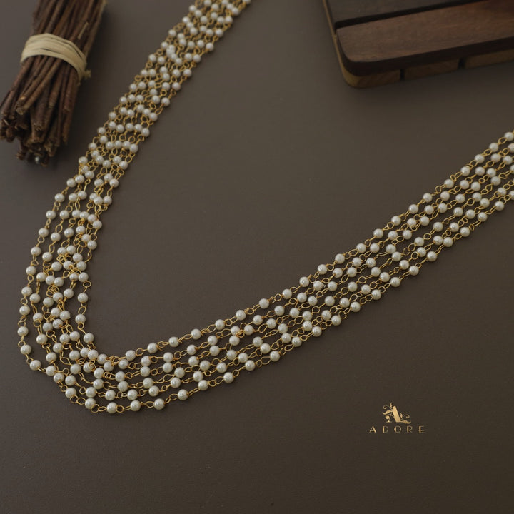 Carly Pearl 6 Layer Neckpiece