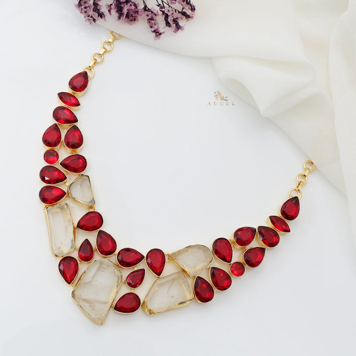 Tanisa Rose Quartz Neckpiece