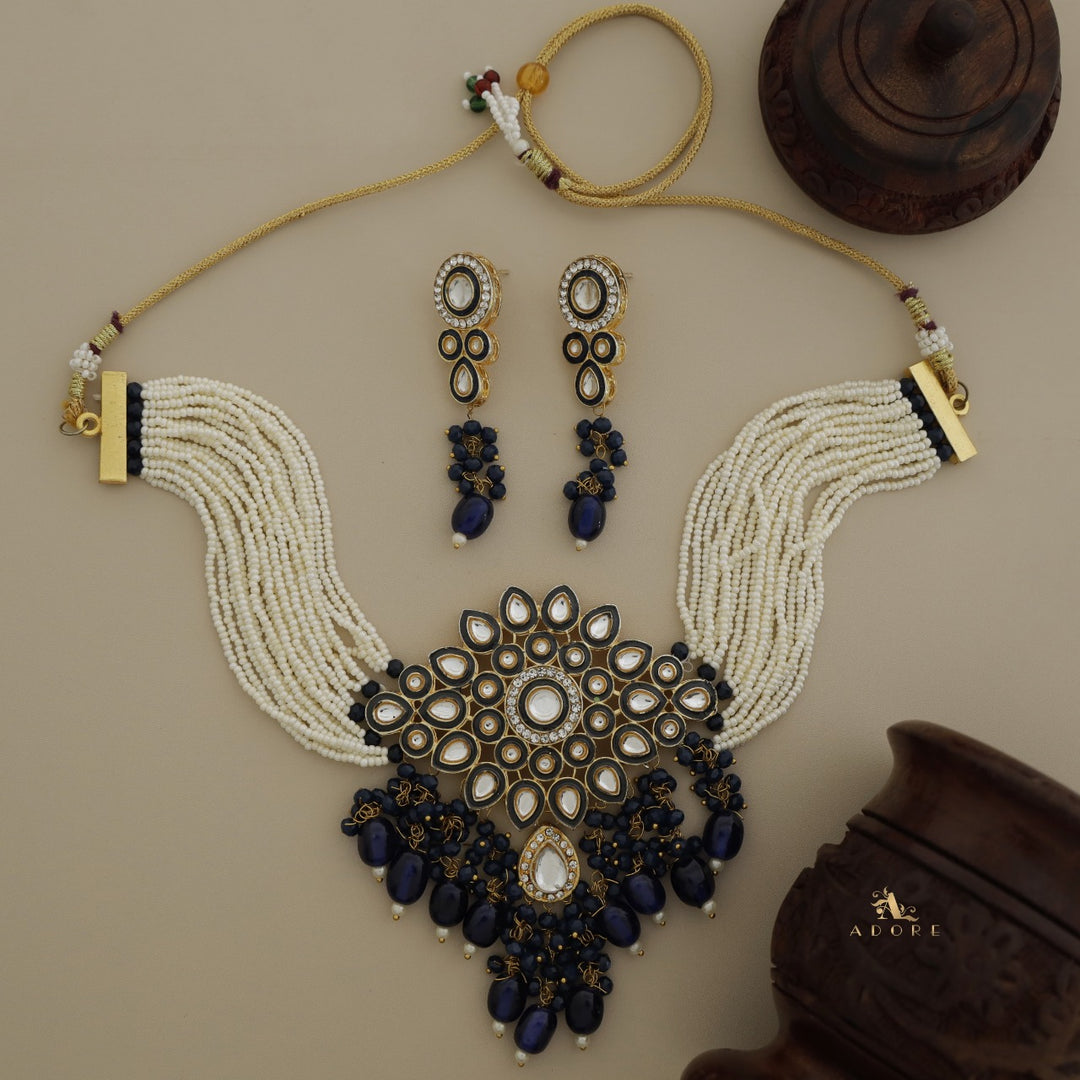 Dhamayika Kundan Choker With Earring