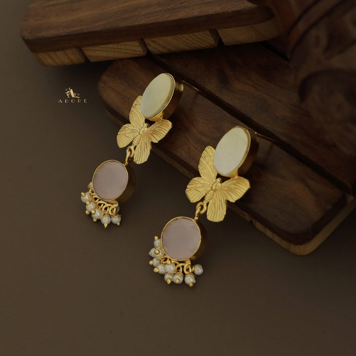 Papillio MOP + Glossy Pearl Earring