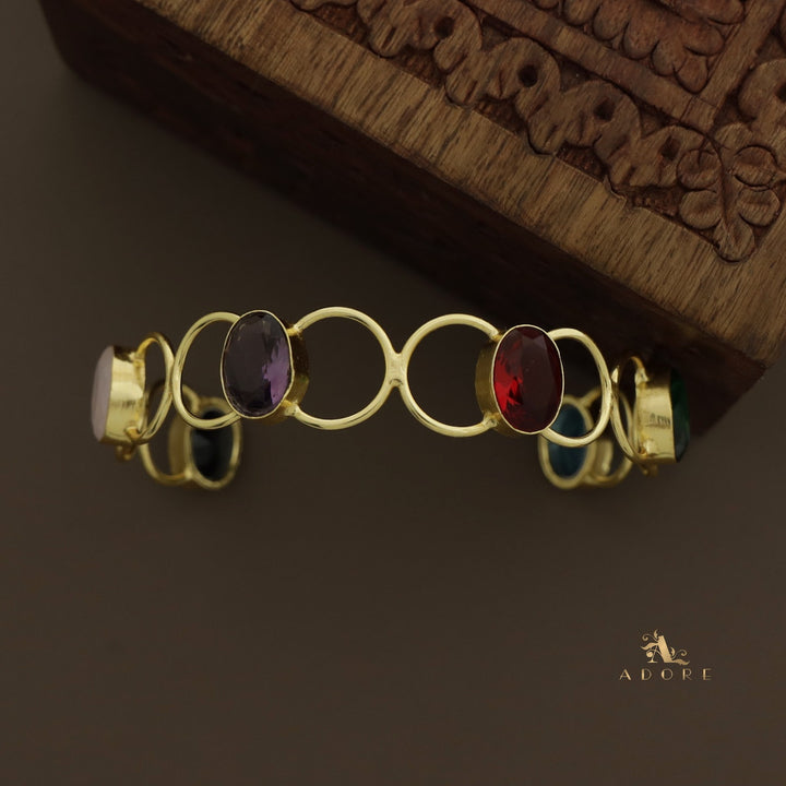Multicolour Emmeline 6 Stone Bracelet (Colour Option)