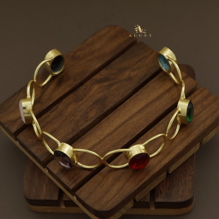 Multicolour Emmeline 6 Stone Bracelet (Colour Option)