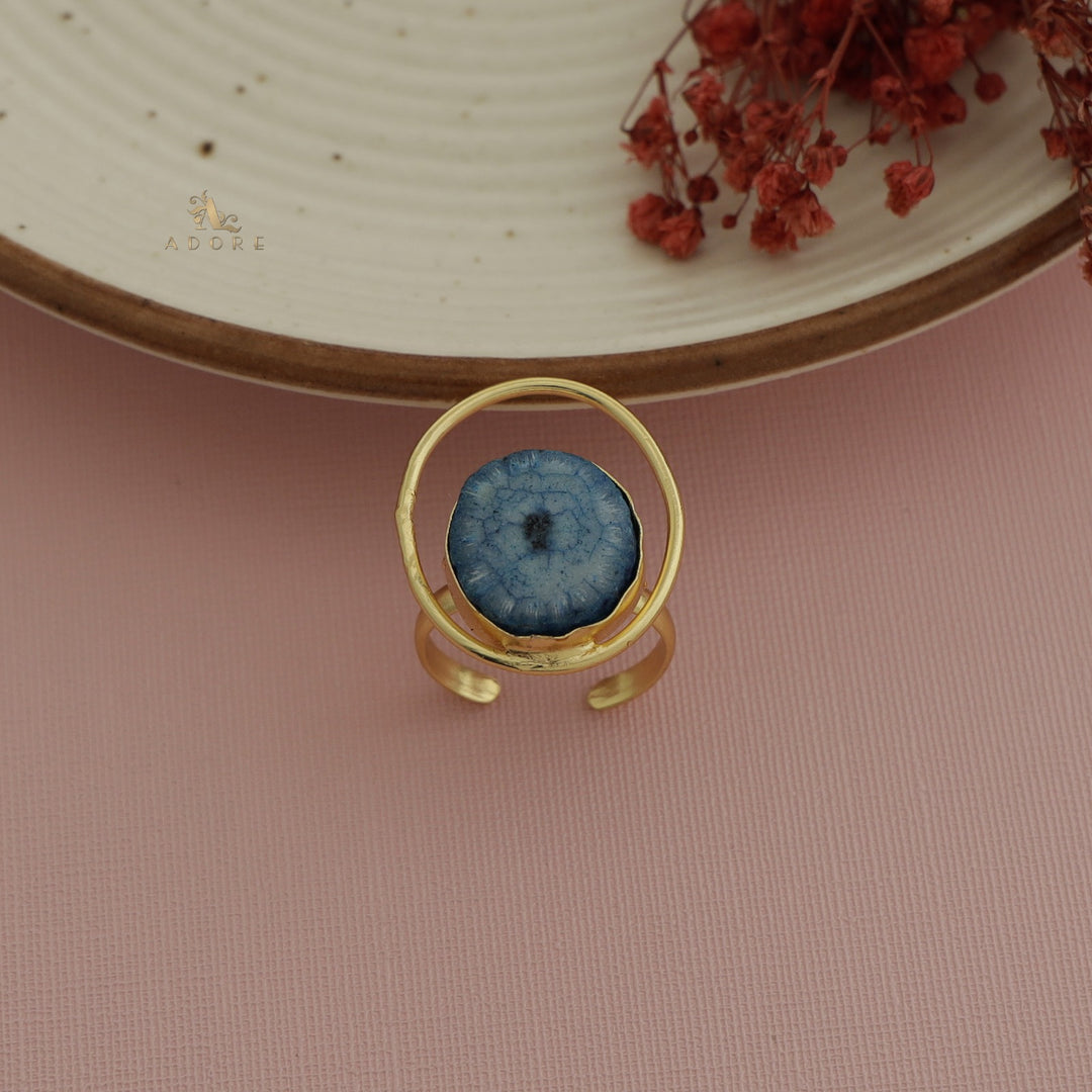 Seona Solar Agate Combo - Bracelet + Studs + Ring