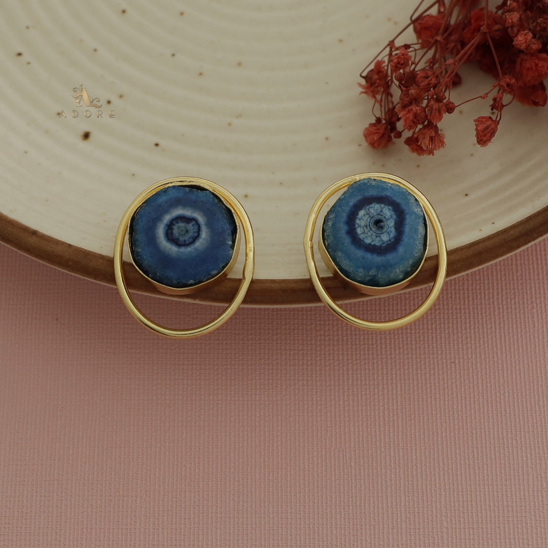 Seona Solar Agate Combo - Bracelet + Studs + Ring