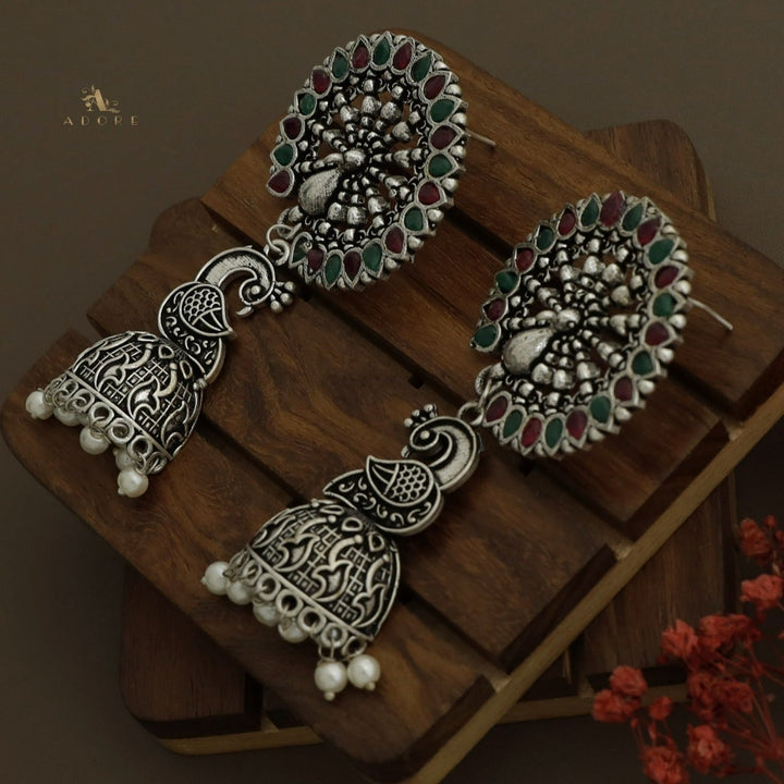 Nishitha Peacock Jhumka