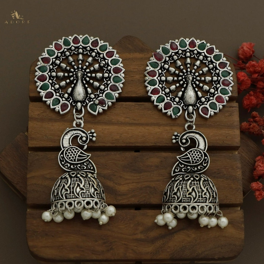 Nishitha Peacock Jhumka
