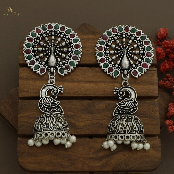 Nishitha Peacock Jhumka