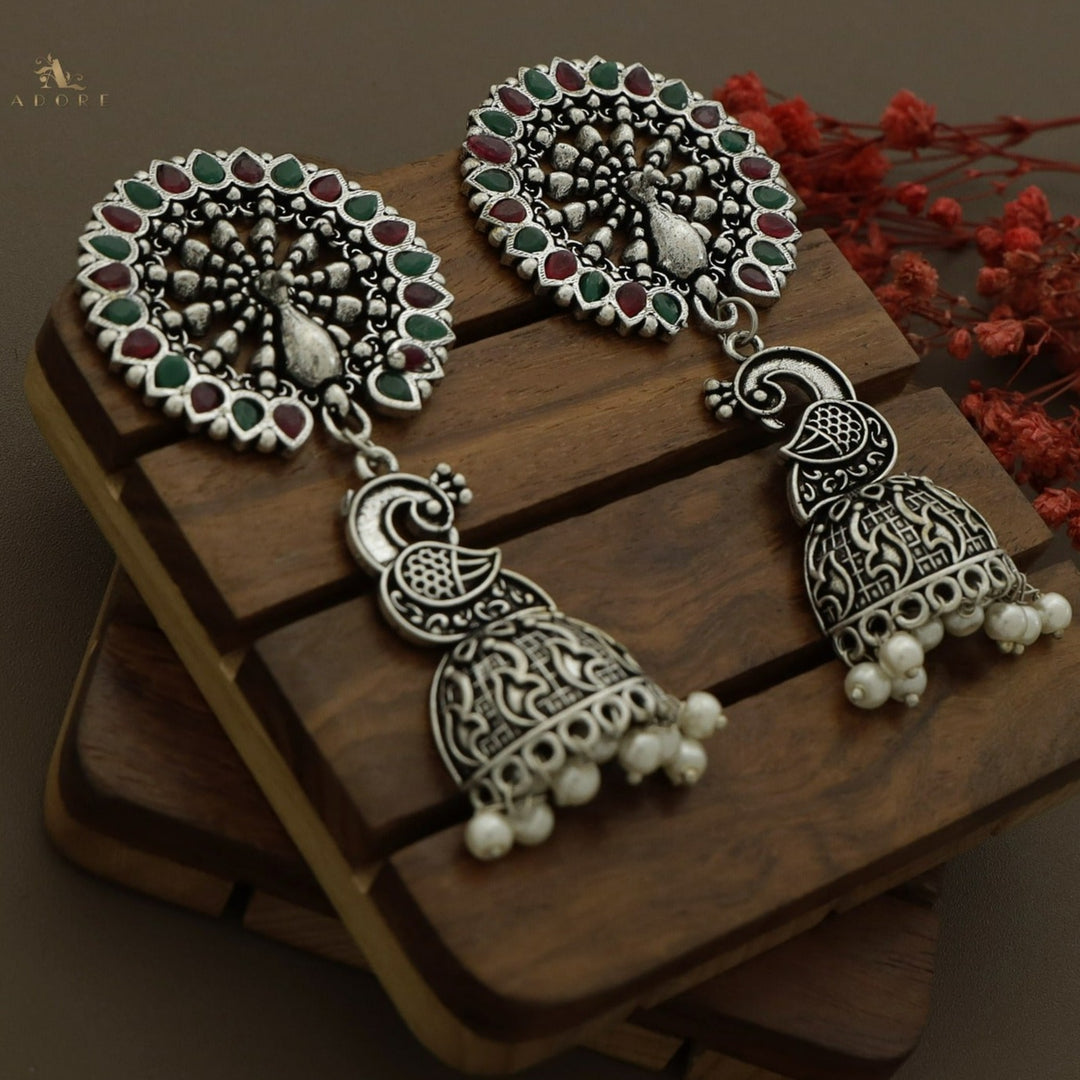 Nishitha Peacock Jhumka