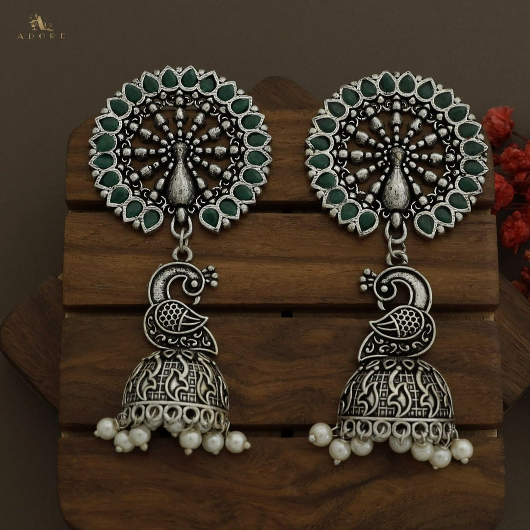 Nishitha Peacock Jhumka