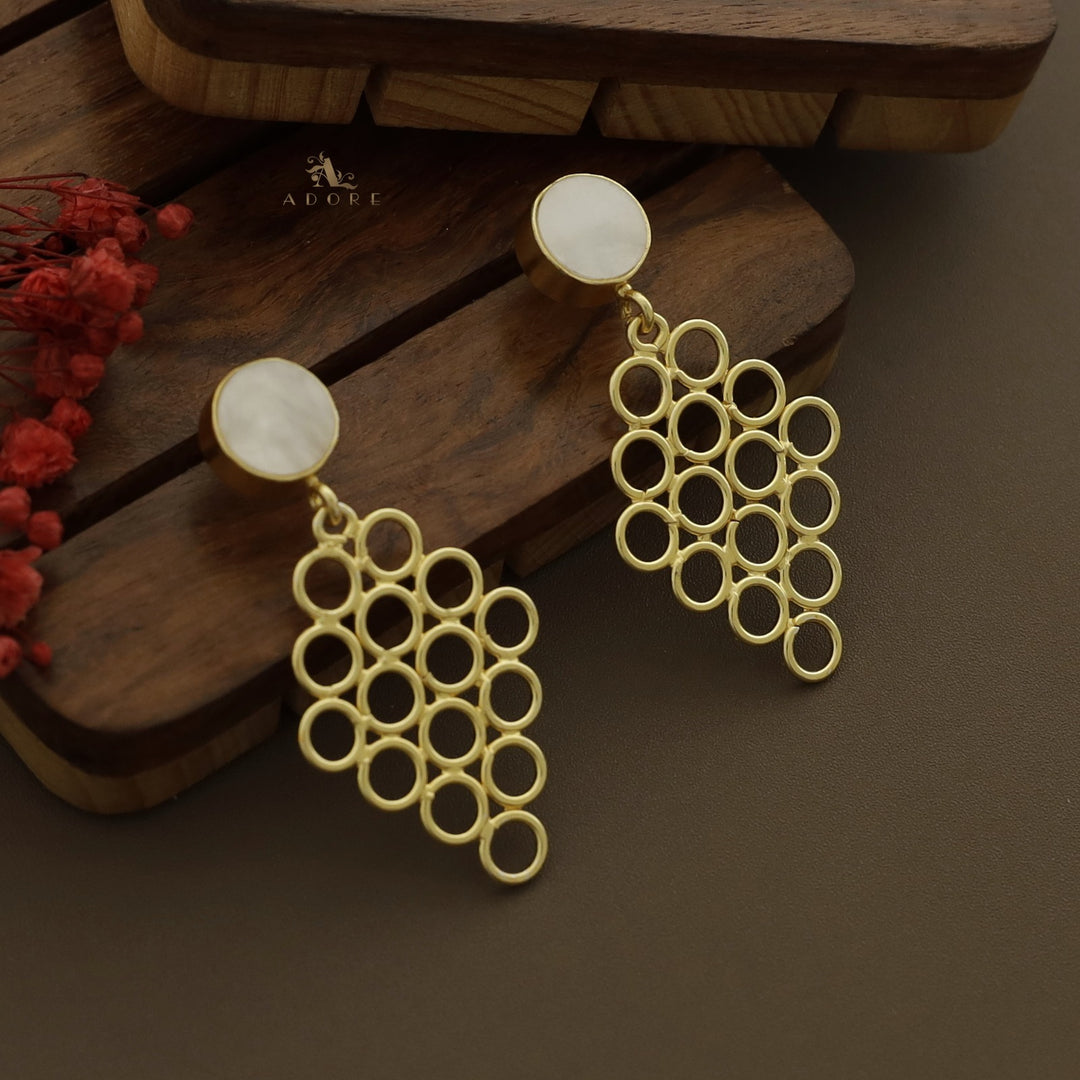 Brixa MOP Honey Comb Earring