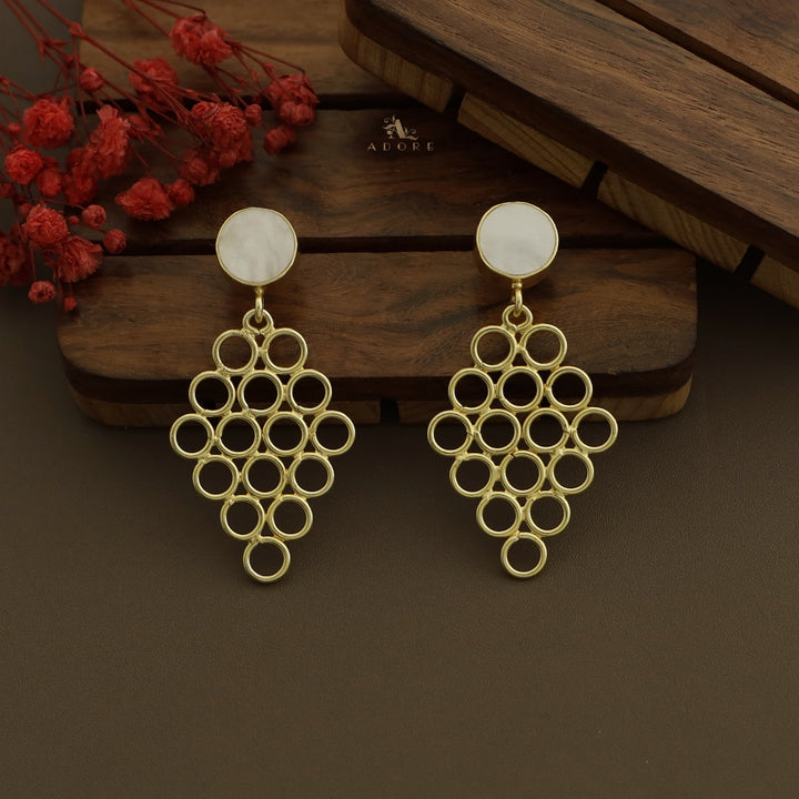 Brixa MOP Honey Comb Earring