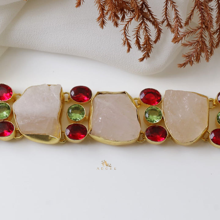 Jerriya Rose Quartz Choker