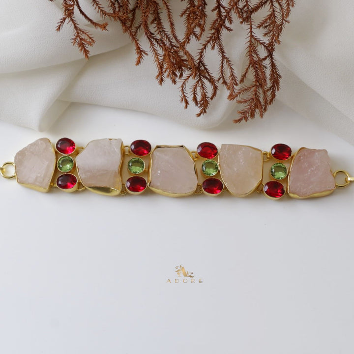 Jerriya Rose Quartz Choker