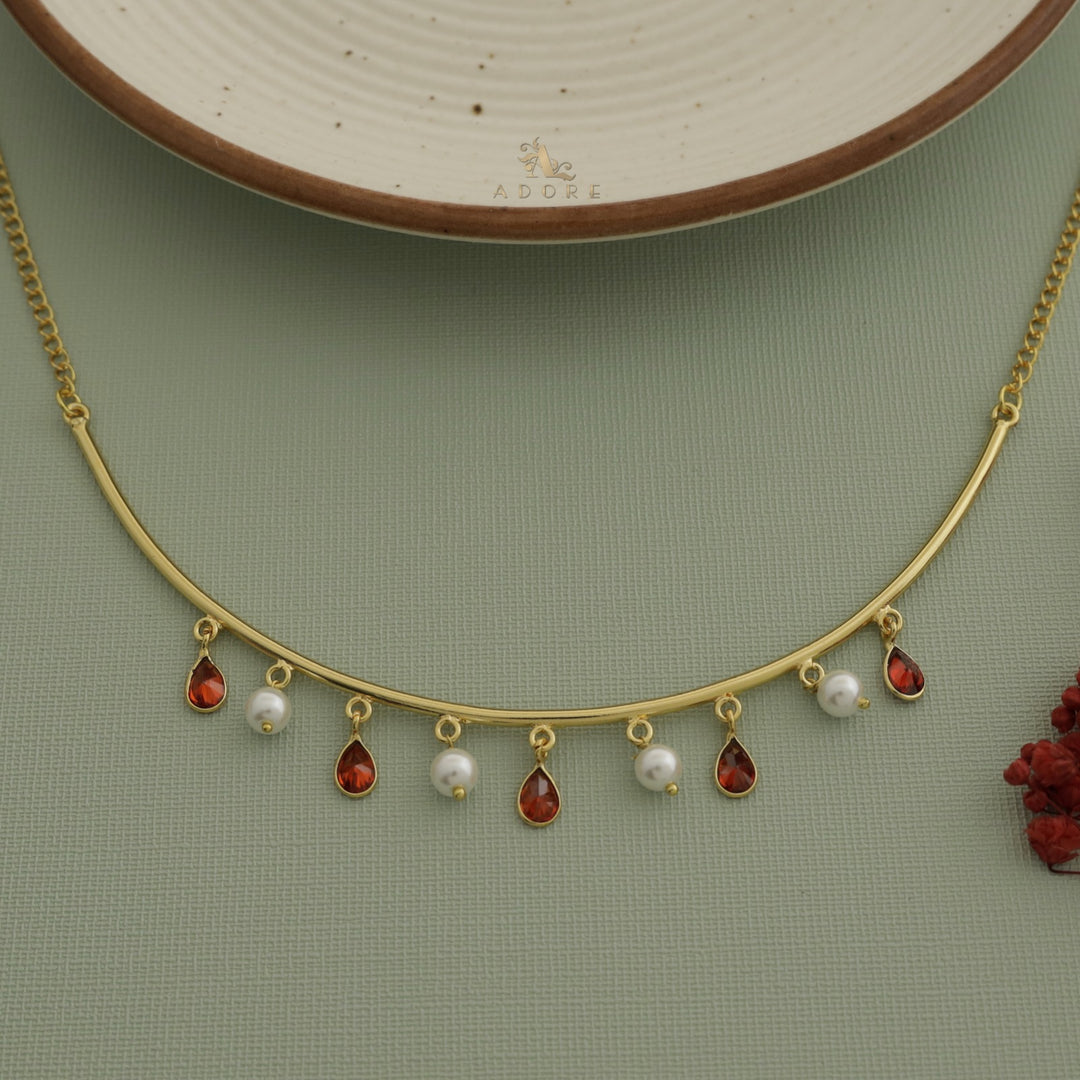 Drop Of Spring Pearl Neckpiece / Neck Cuff