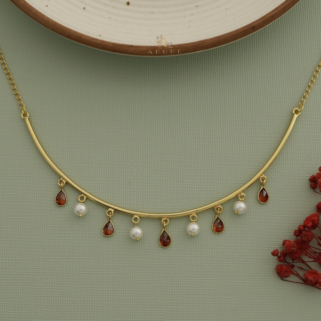 Drop Of Spring Pearl Neckpiece / Neck Cuff