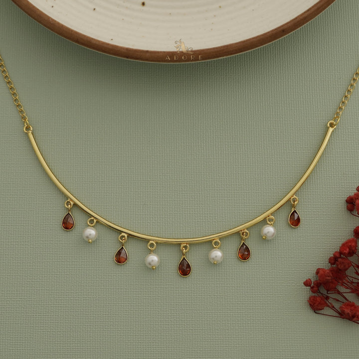 Drop Of Spring Pearl Neckpiece / Neck Cuff