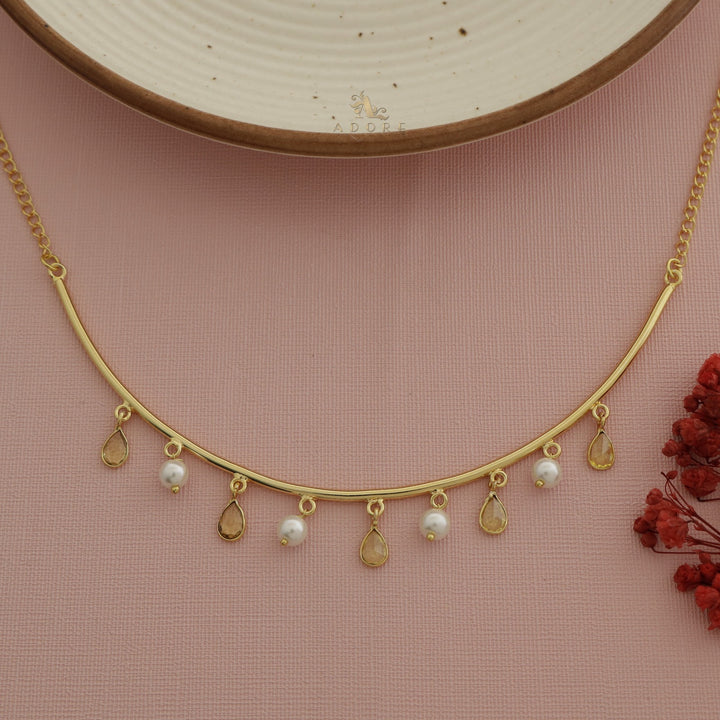 Drop Of Spring Pearl Neckpiece / Neck Cuff