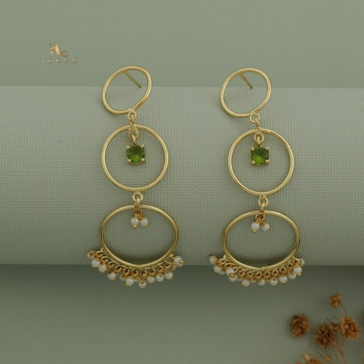 Kemia 3 Circle Glossy Pearl Earring