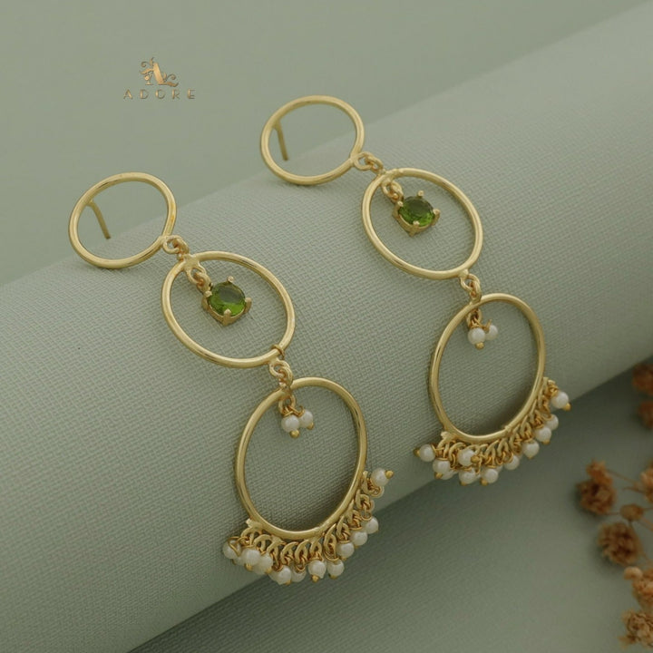 Kemia 3 Circle Glossy Pearl Earring
