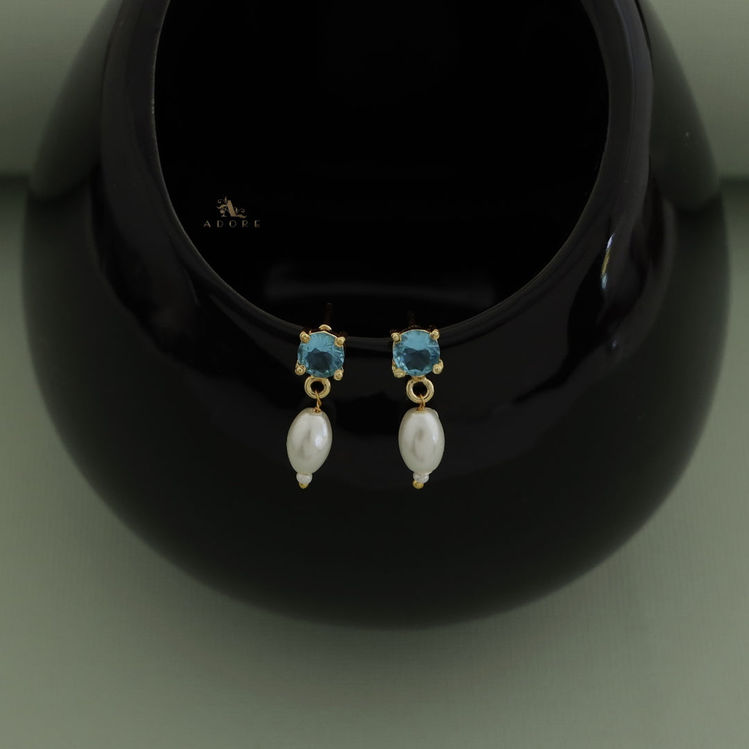 Romella Glossy Round Pearl Earring