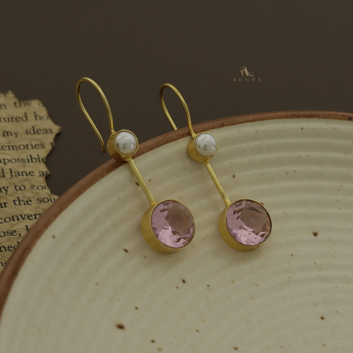 Bhaumi Round Glossy Pearl Drop
