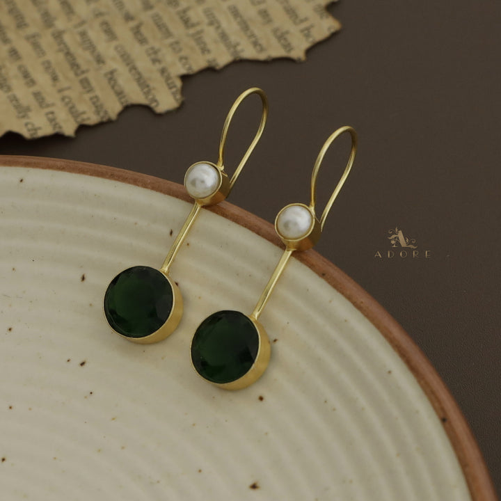 Bhaumi Round Glossy Pearl Drop