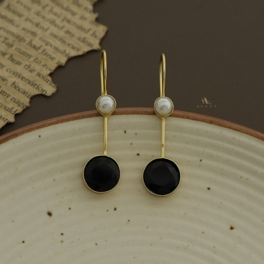 Bhaumi Round Glossy Pearl Drop