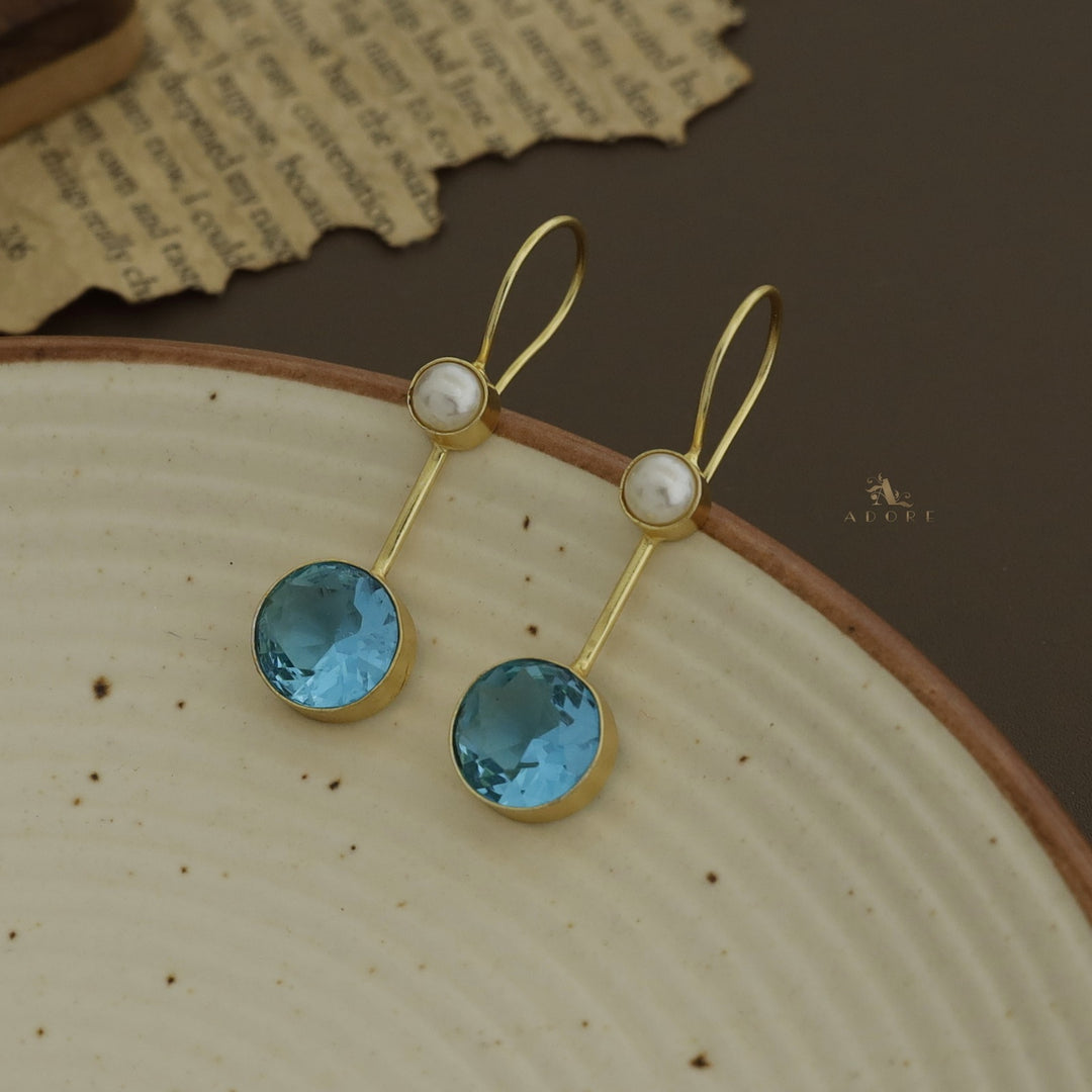 Bhaumi Round Glossy Pearl Drop