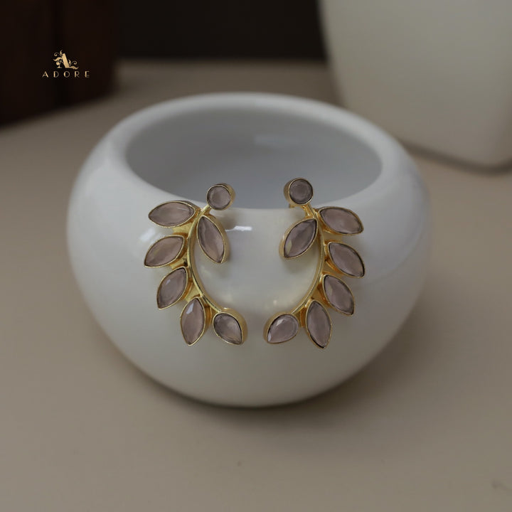 Glossy Olive Leafy Earring