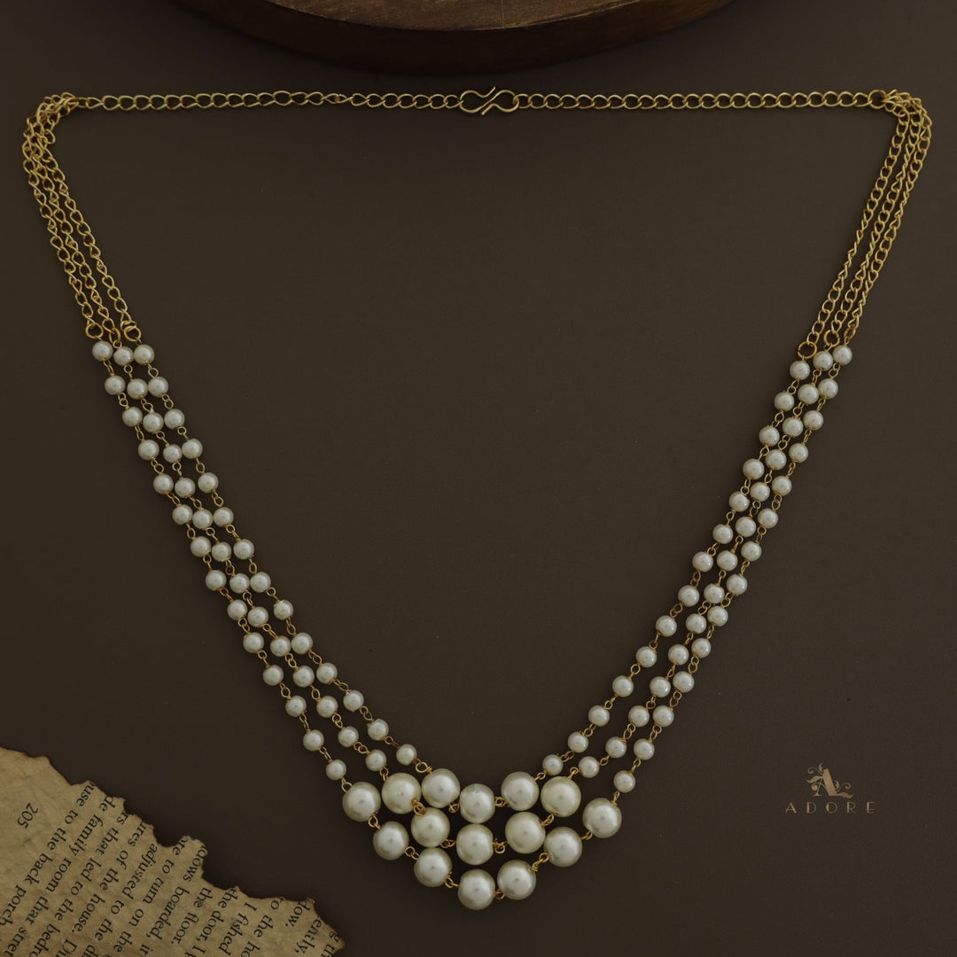 Kiana 3 Layer Pearl Neckpiece